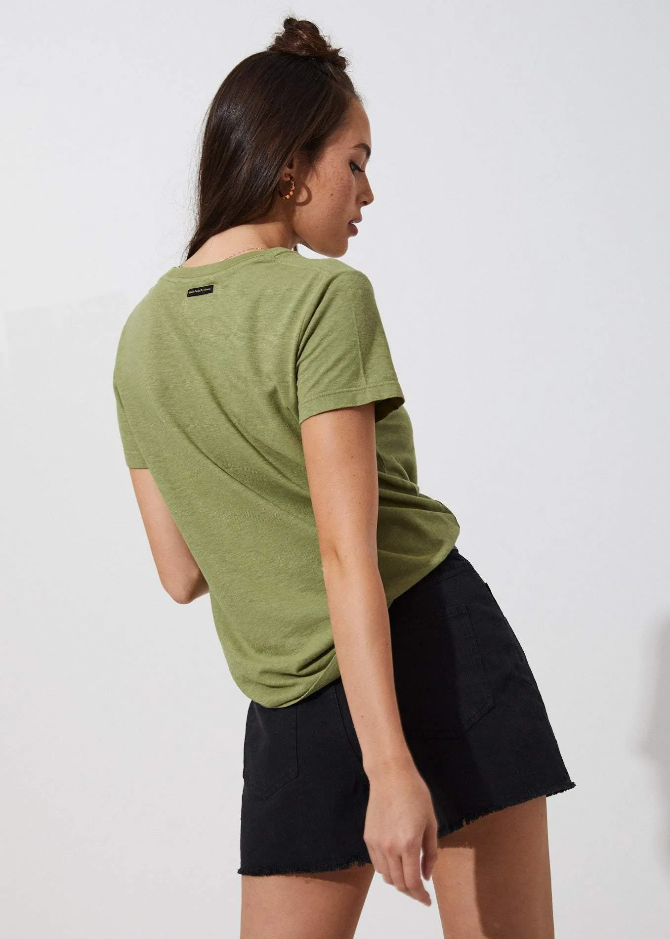 Afends Womens Hemp Basics - Standard Fit Tee - Sage