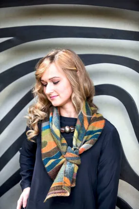Pure Merino Wool  Neck Scarf Citron   Free Bag